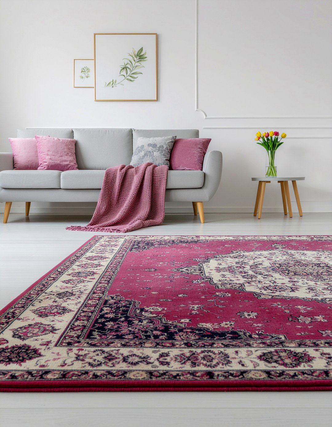 Pink Persian Rug Living Room - 30 living room Persian rugs
