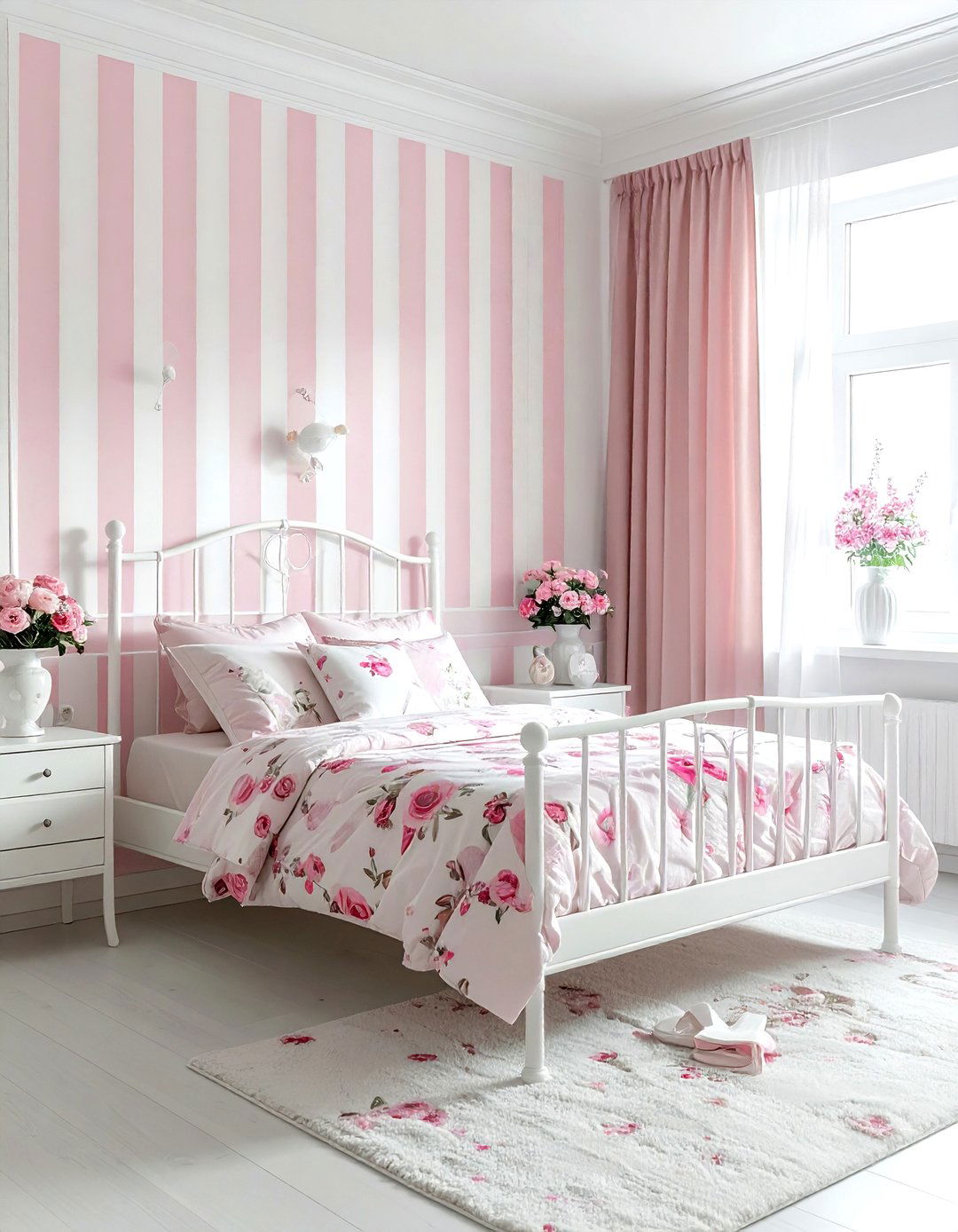 Pink Striped Wallpaper - 30 striped wallpaper ideas
