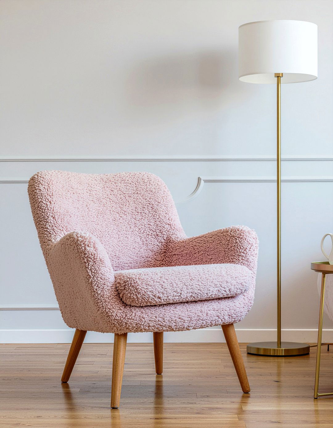 Pink accent chair - 30 bedroom reading chairs