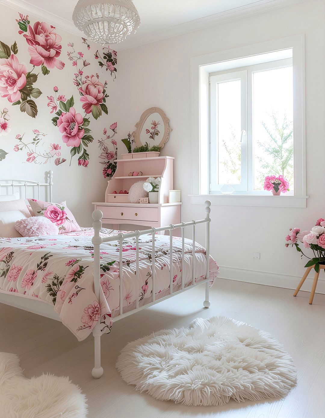 Pink floral wallpaper - 30 floral wallpaper ideas