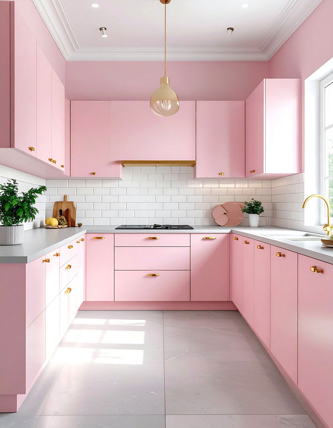Pink kitchen - 30 colorful kitchen ideas