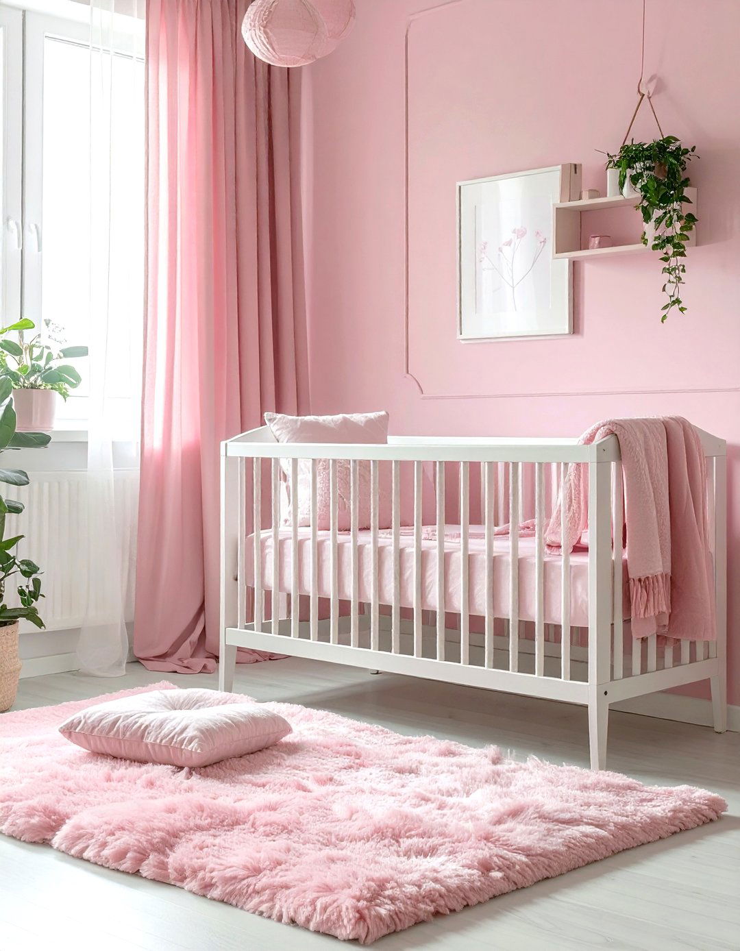 Pink nursery decor - 30 bright decor ideas