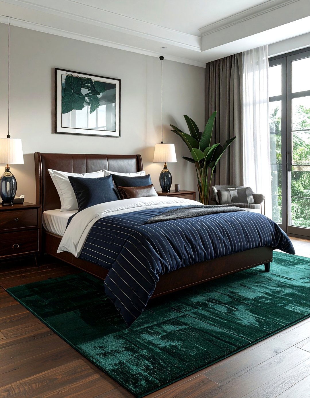 Pinstripe Bedroom Decor - 30 stripe decor ideas