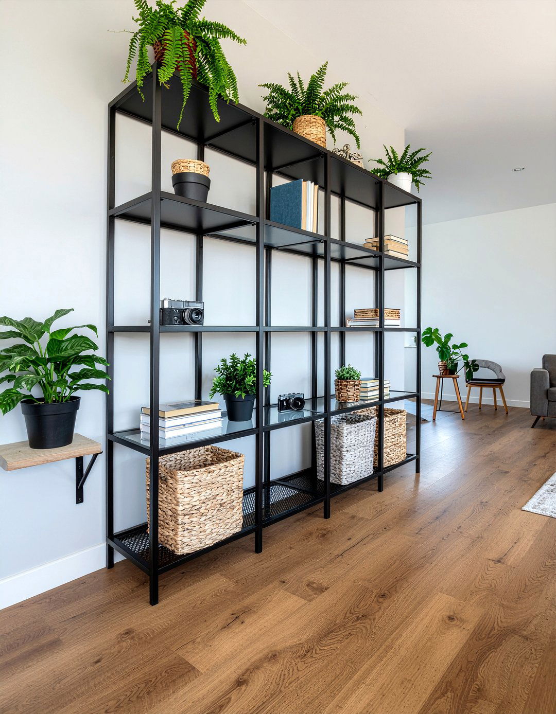 Pipe Shelf Living Room - 30 warehouse living room ideas