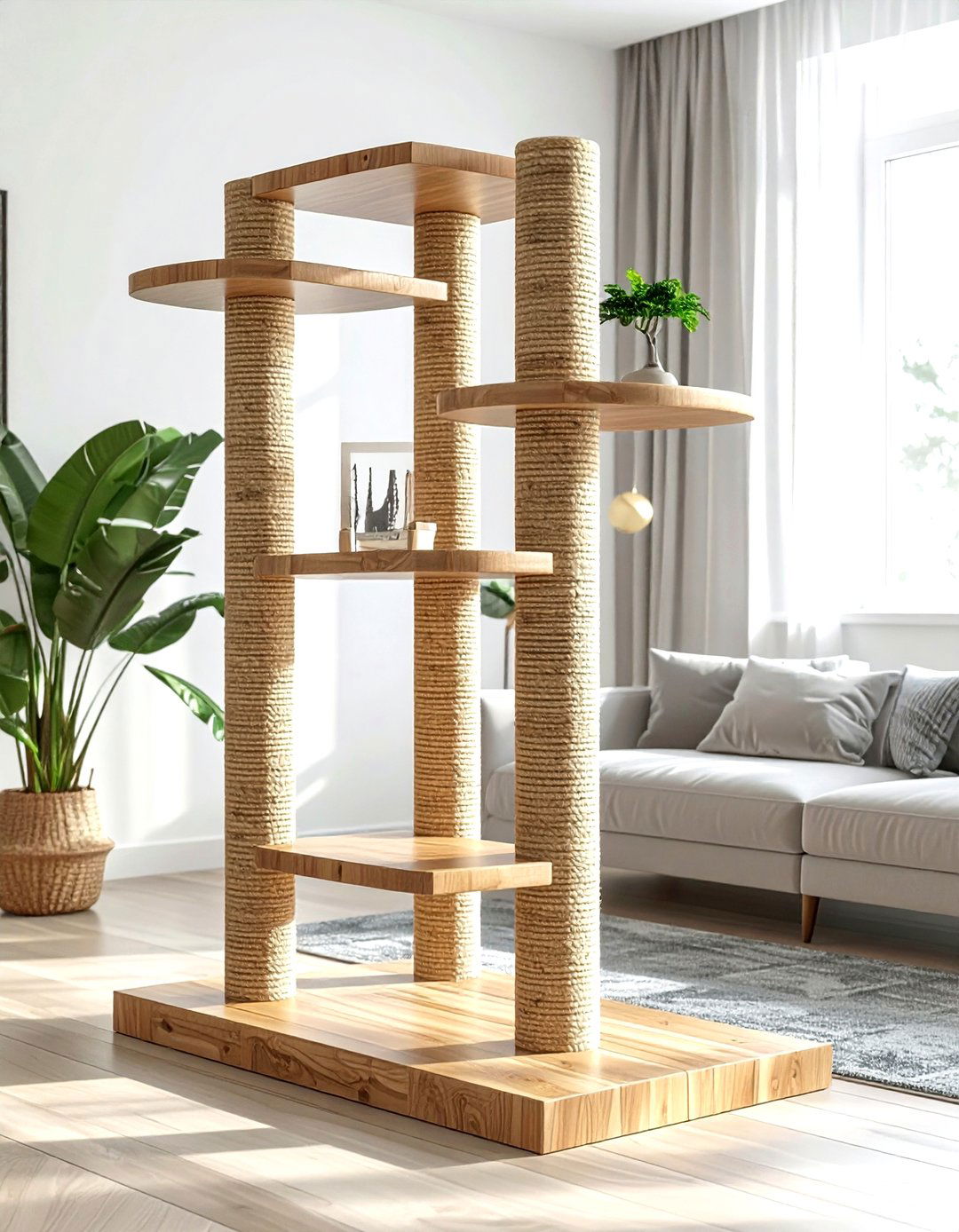 Pipe cat tree furniture - 30 living room pipe furniture ideas