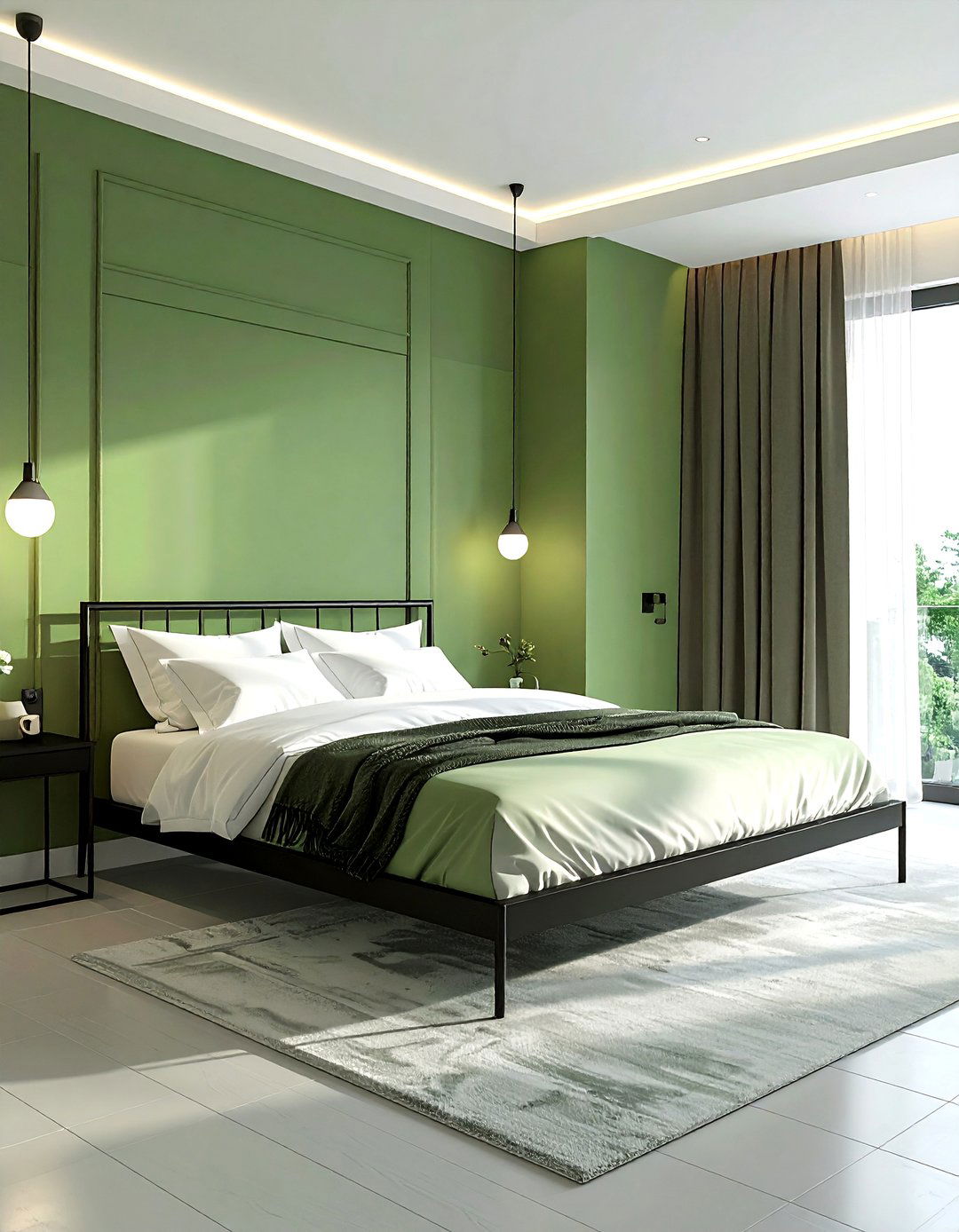 Pistachio green bedroom - 30 cool green bedroom ideas
