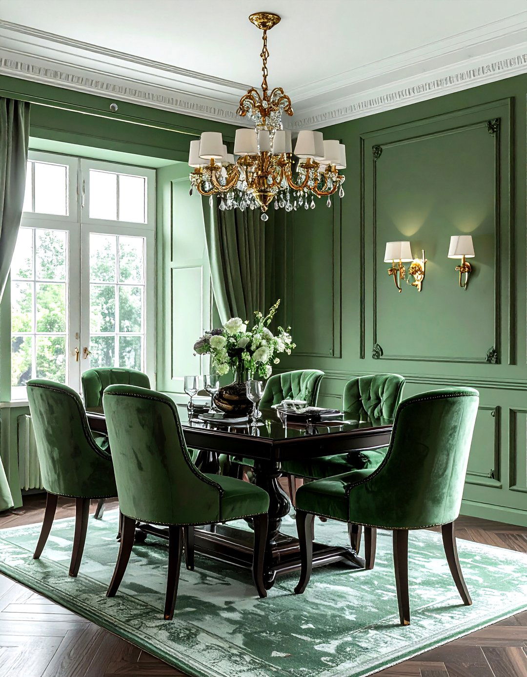 Pistachio green dining room - 30 green decor ideas