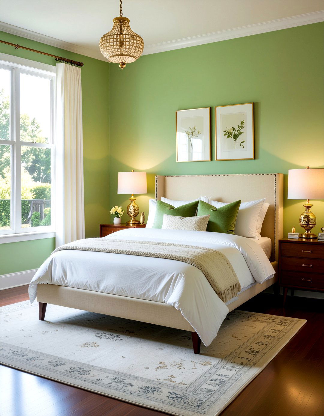 30 Stunning Bedroom Green Walls for a Natural Atmosphere