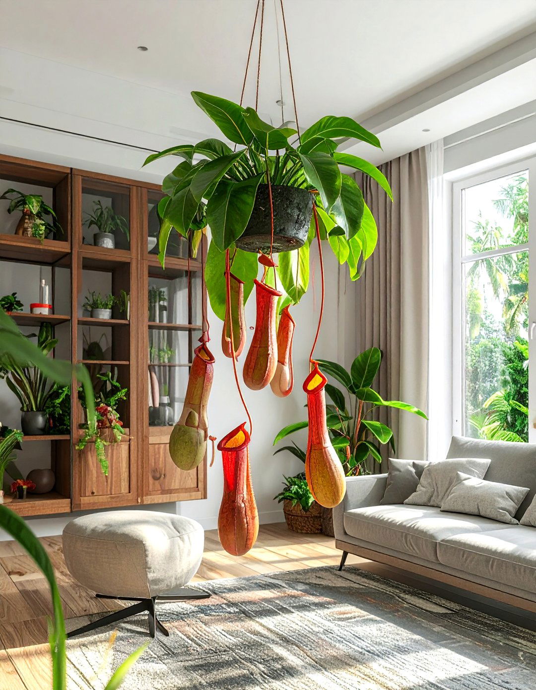 Pitcher Plant Display - 30 living room hanging plants