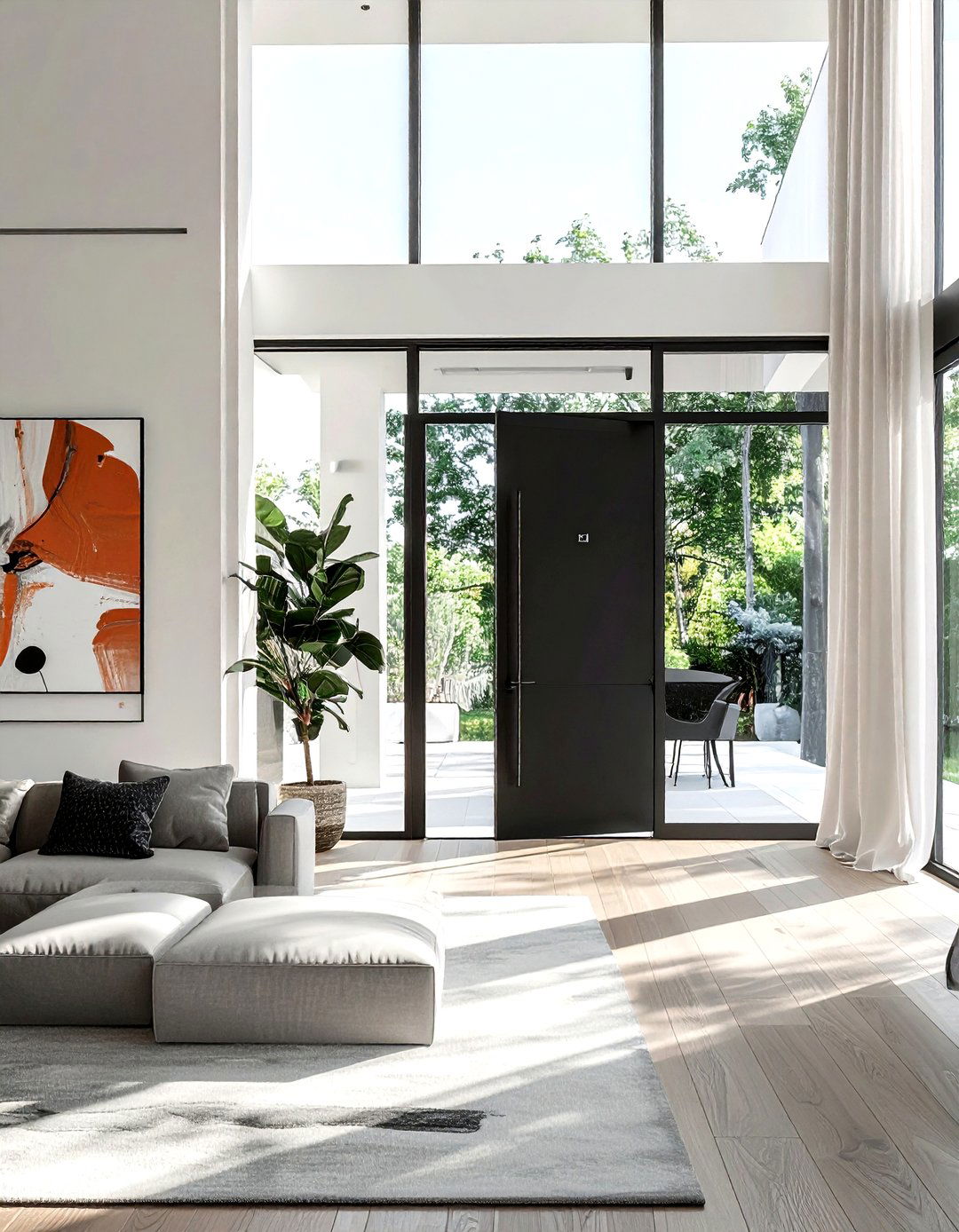 Pivot Entrance Door - 30 living room door ideas