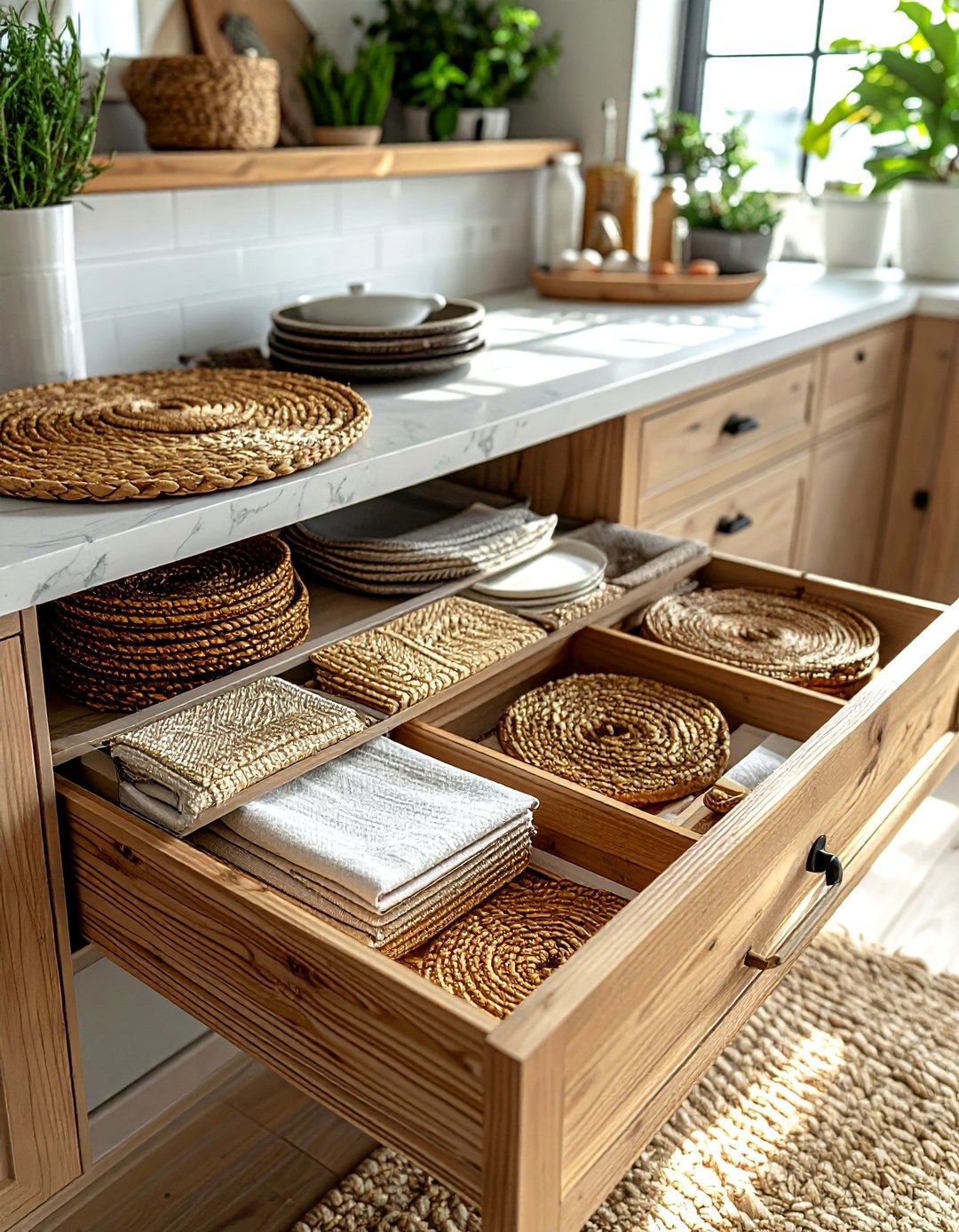 Placemat Organizer - 30 dining room drawer organization ideas