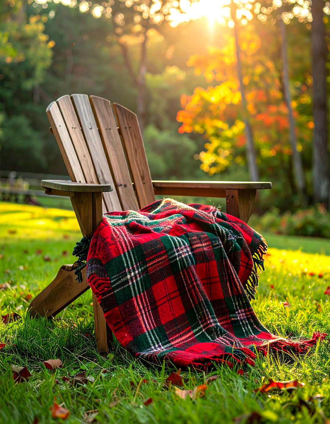 Plaid Blanket Outdoor Seating - 30 blanket styling ideas