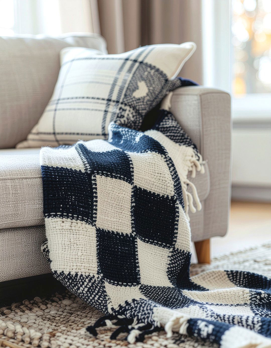 Plaid Throw - 30 living room blankets