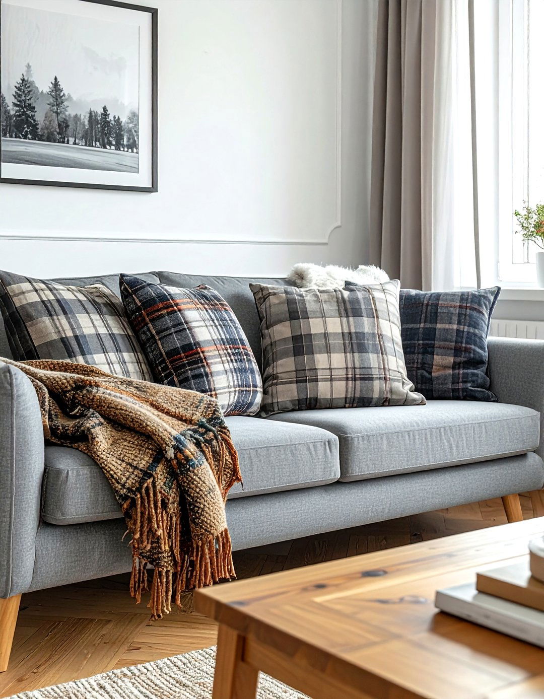Plaid throw pillows - 30 updated traditional decor ideas