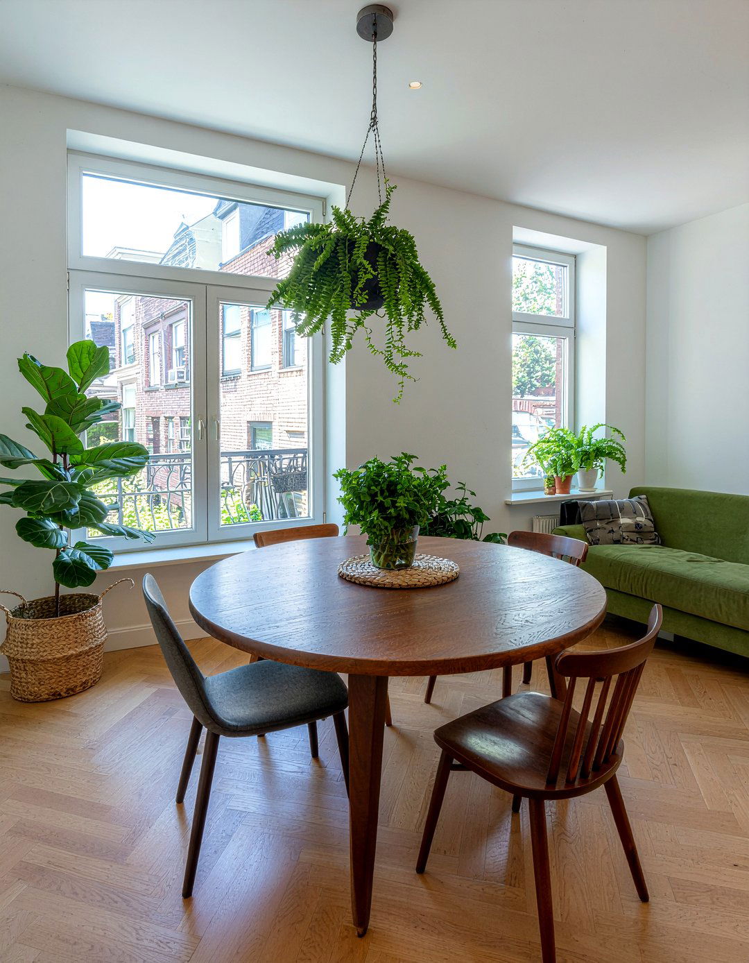 Plant Filled Dining - 30 row house dining room ideas