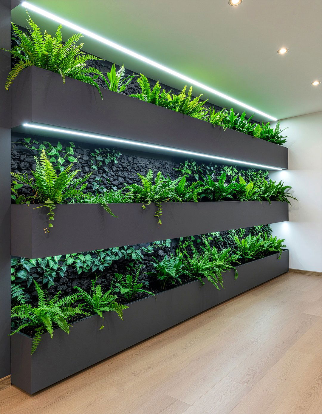 Plant Wall Niche - 30 living room niche ideas