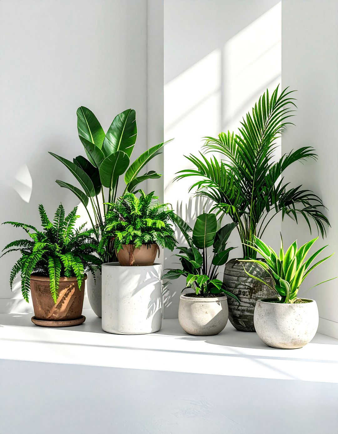 Plant cluster in corner - 30 plant styling ideas