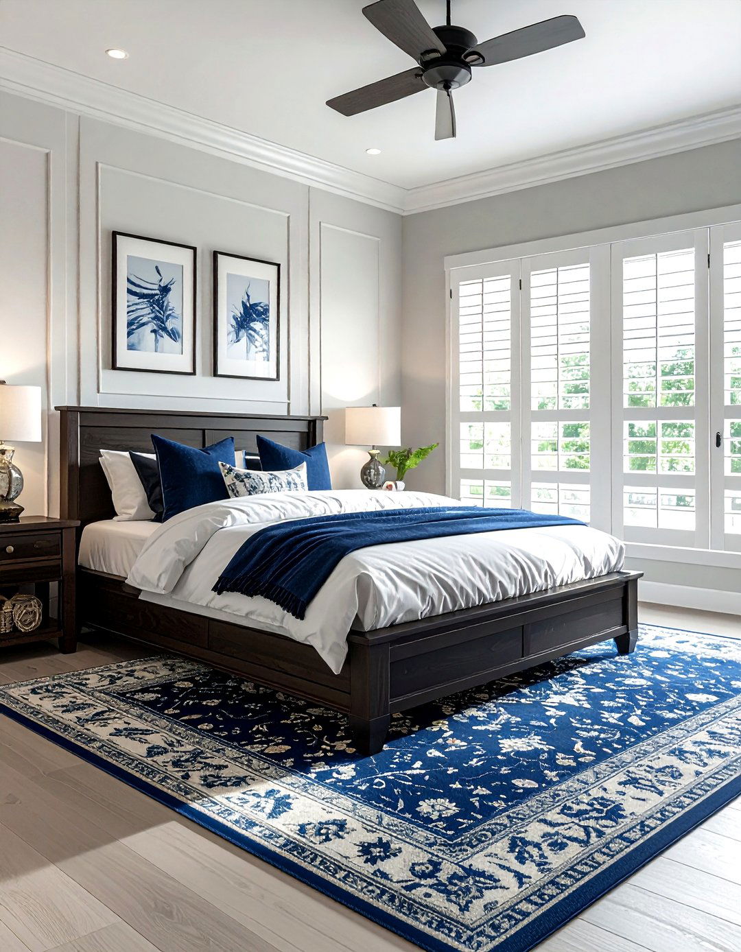 Plantation Shutters - 30 bedroom window treatment ideas