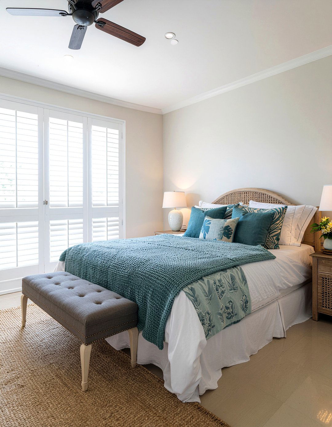 Plantation Shutters - 30 Hawaiian bedroom ideas