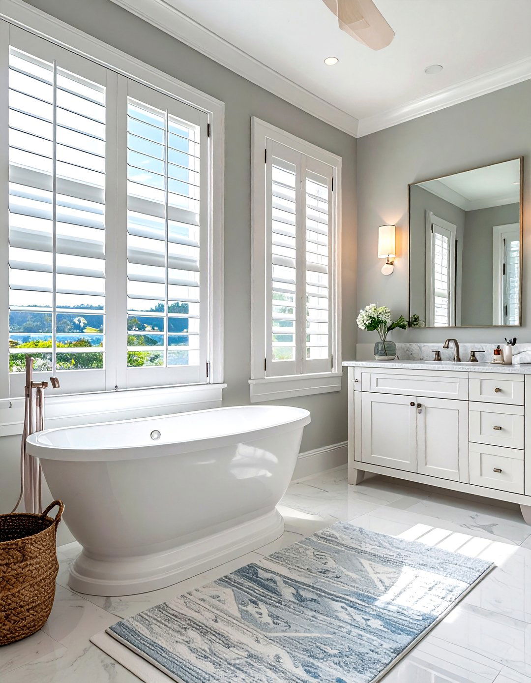 Plantation Shutters Bathroom - 30 bathroom window ideas