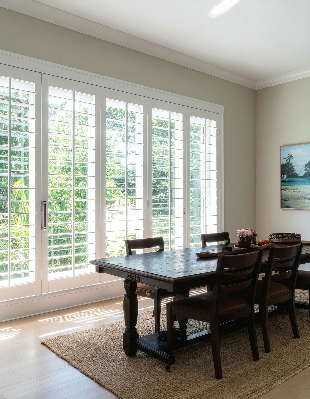 Plantation Style Shutters - 30 Caribbean dining room ideas