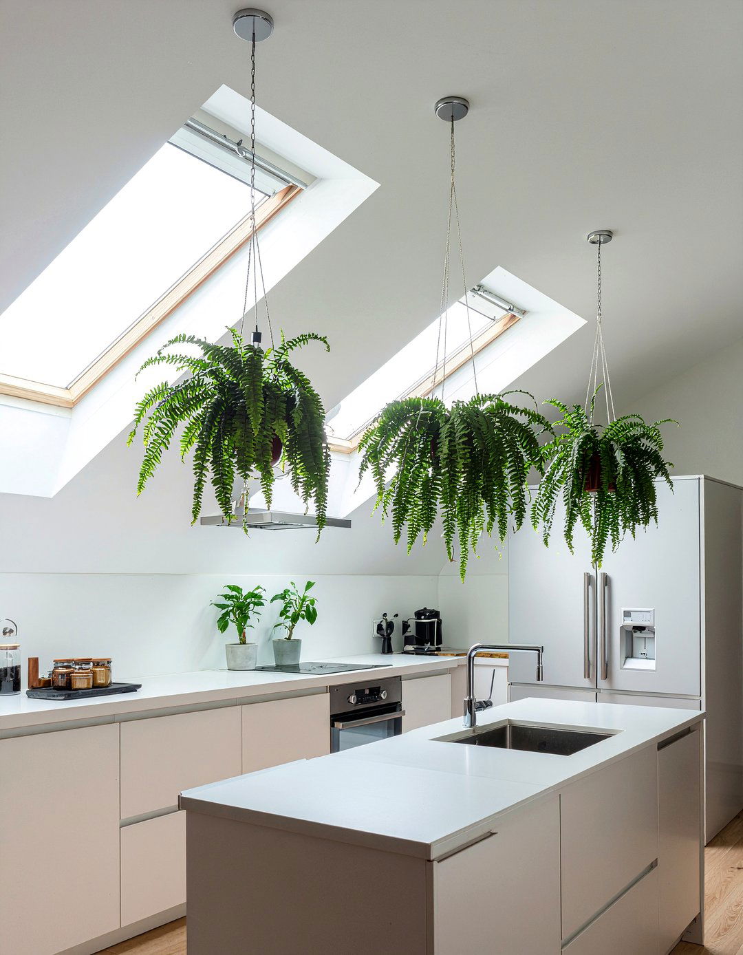 Plants Hanging From Kitchen Skylight - 30 hanging plant kitchen ideas