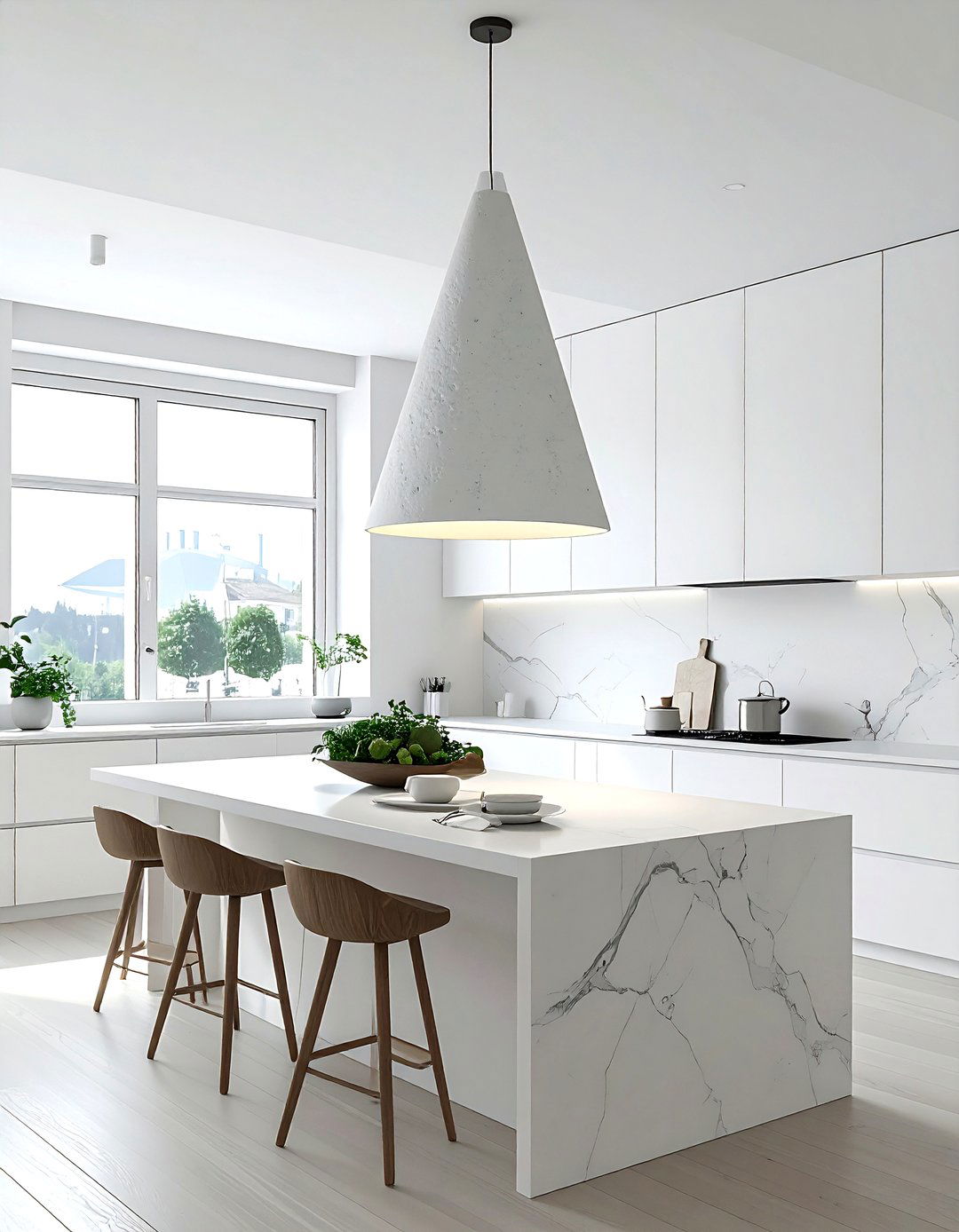 Plaster Cone Pendant - 30 statement lighting ideas