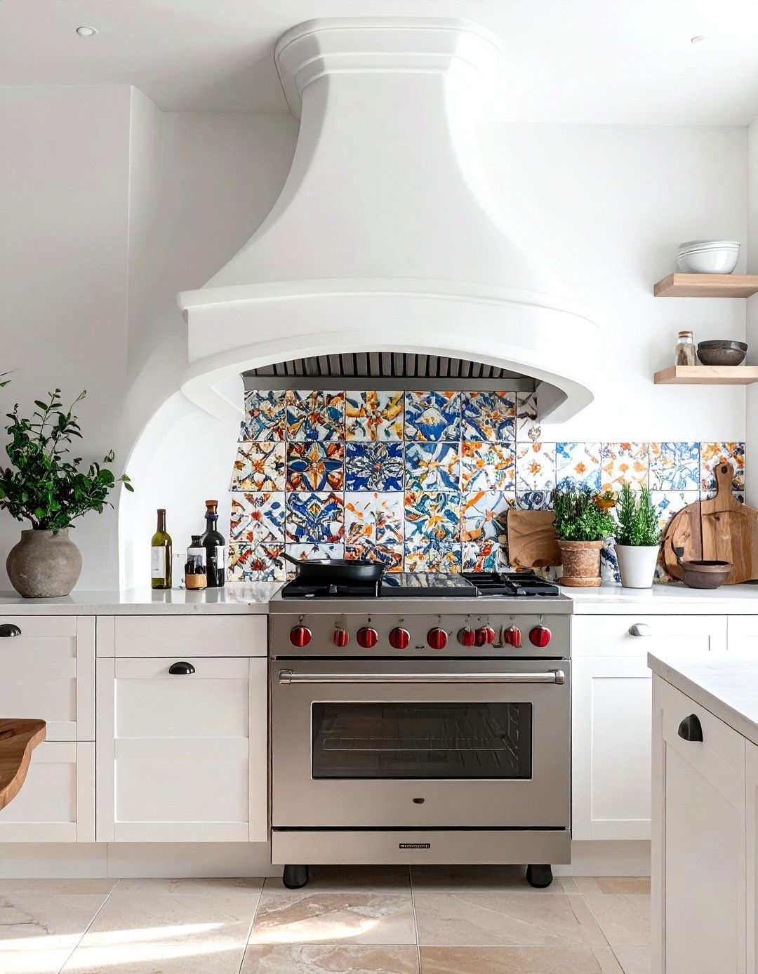 Plaster Kitchen Hood - 30 Spanish kitchen ideas