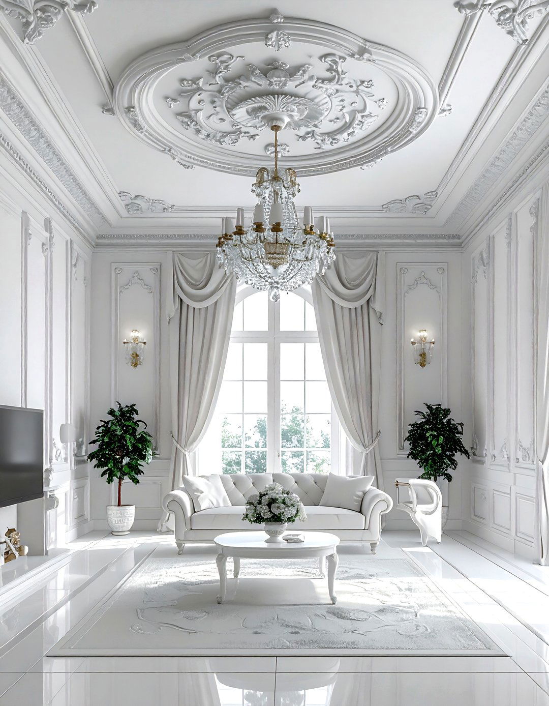 Plaster Molding - 30 living room trim ideas