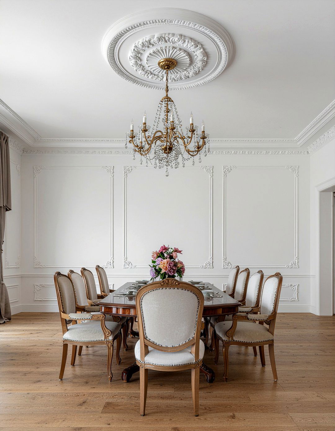 Plaster Molding - 30 mansion dining room ideas