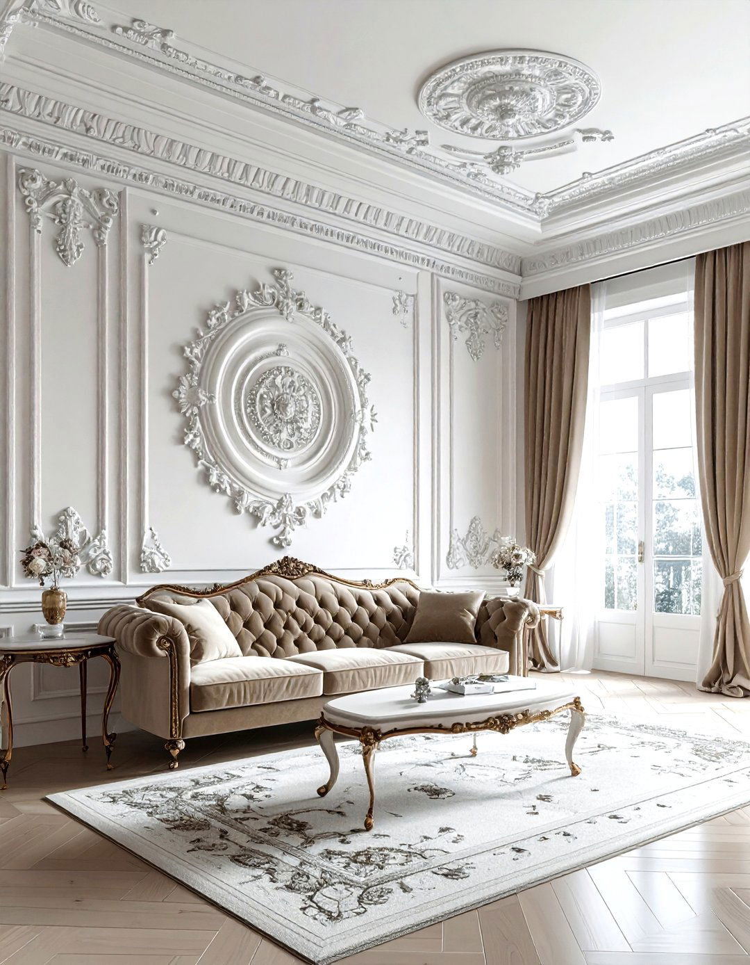 Plaster Molding - 30 living room ceiling designs