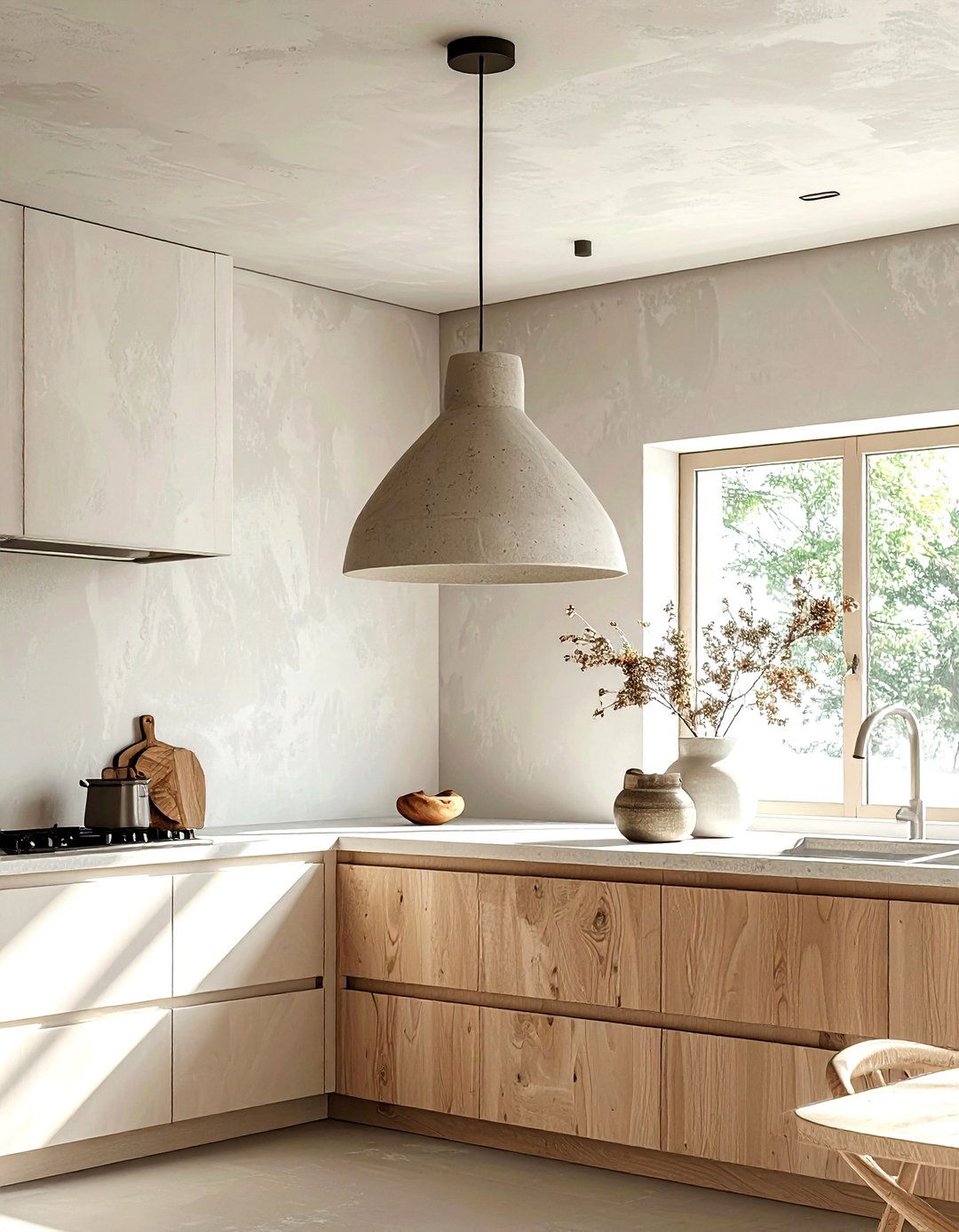 Plaster Pendant Light - 30 kitchen lighting ideas