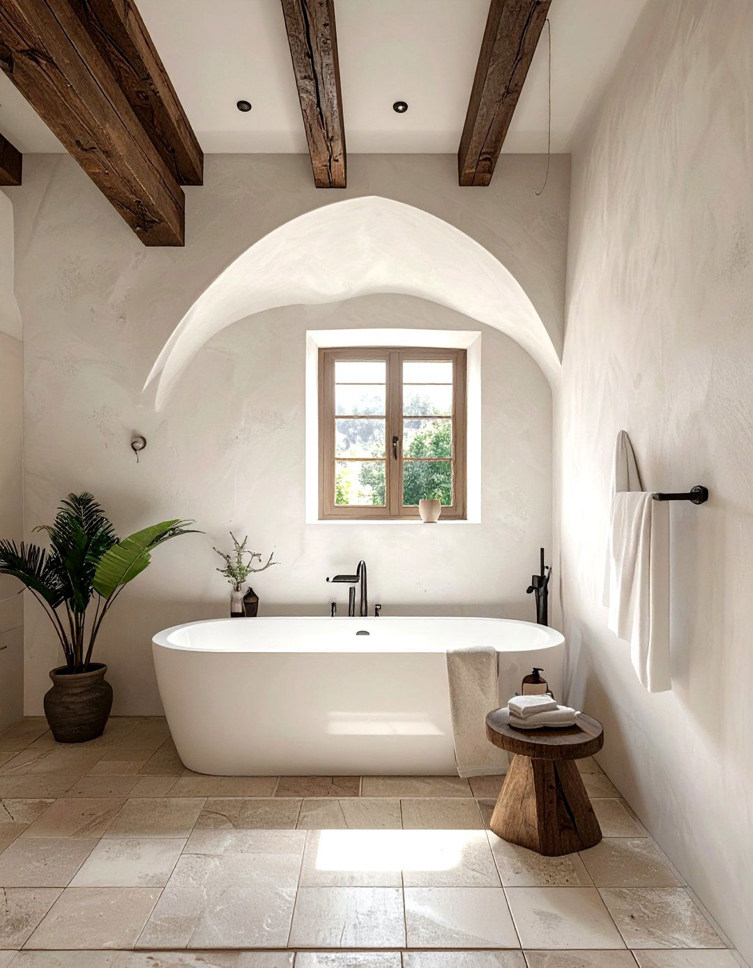 Plaster Wall Bathroom - 30 Tudor bathroom ideas