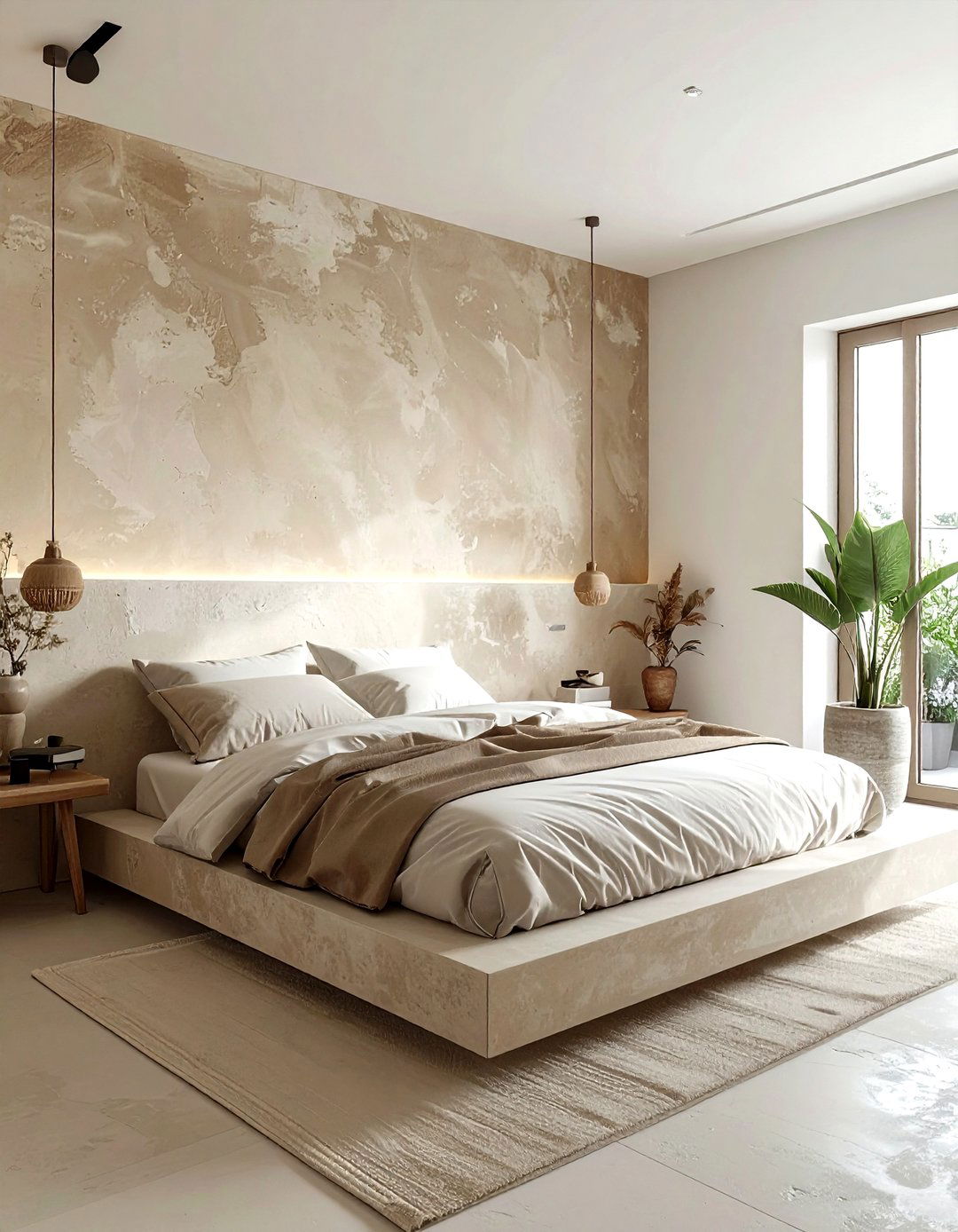 Plaster Wall Finish - 30 bedroom backsplash ideas