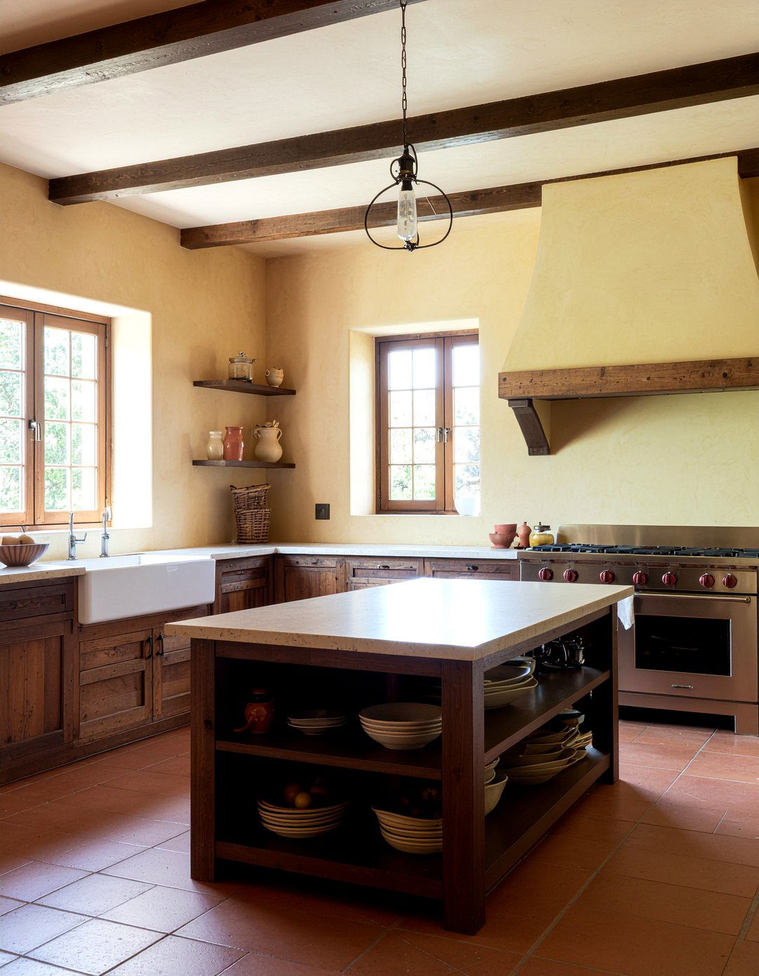 Plaster Wall Finish - 30 Mexican kitchen ideas