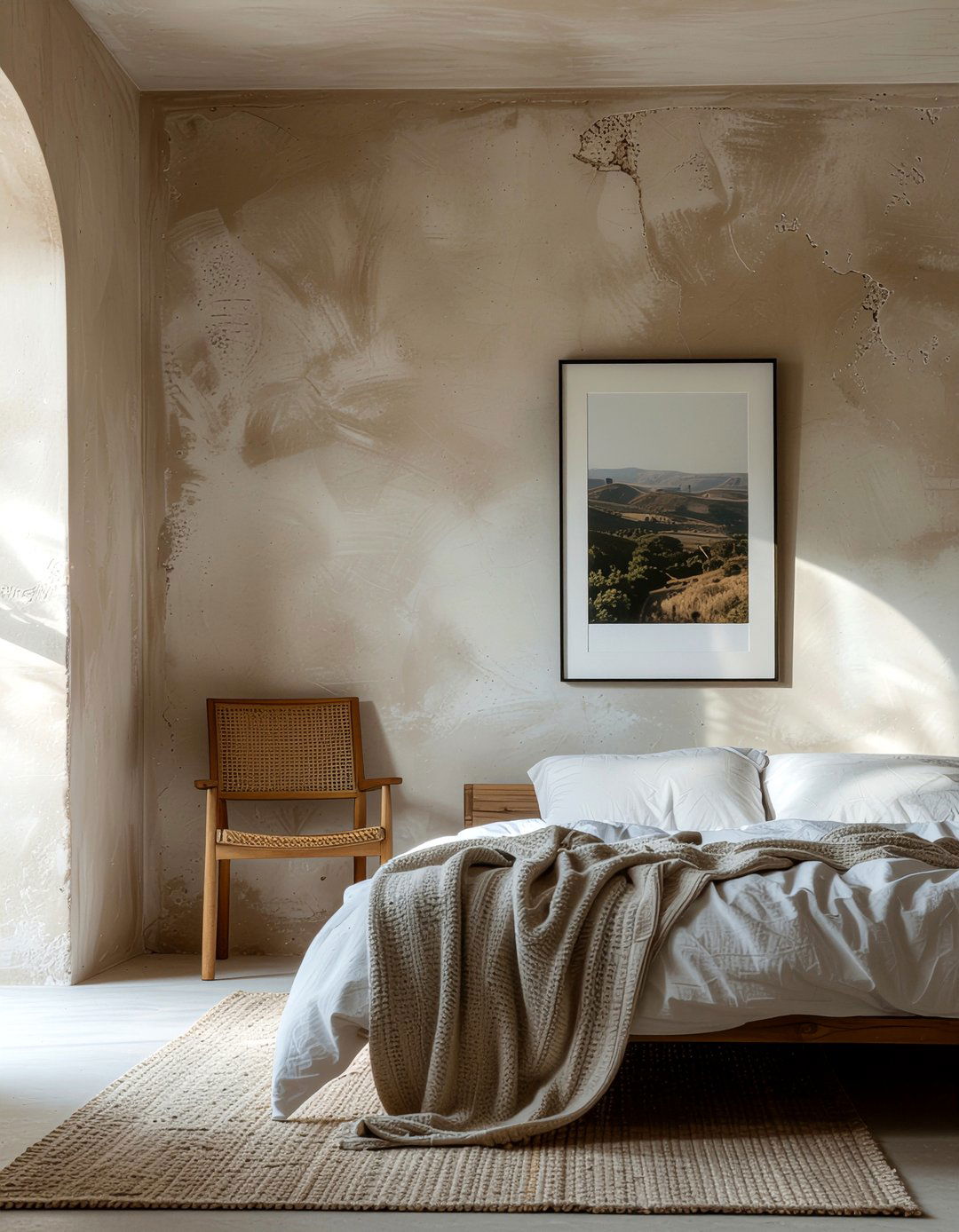 Plaster Wall Finish - 30 Tuscan bedroom ideas