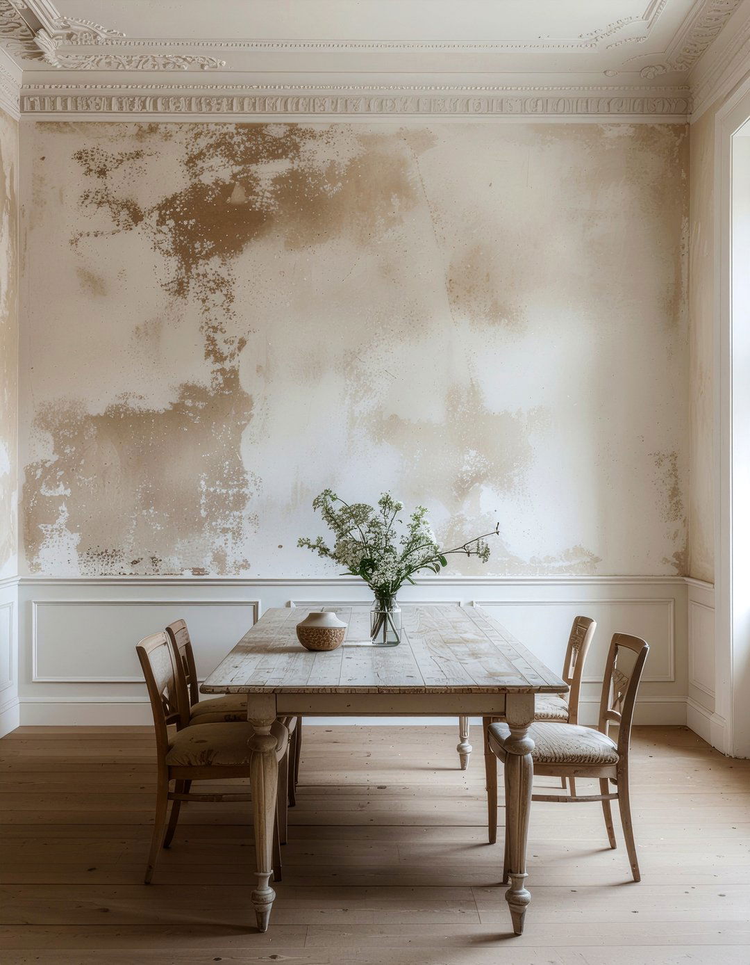 Plaster Wall Finish - 30 French country dining room ideas