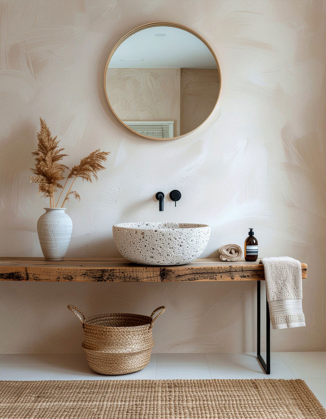Plaster Wall Finish - 30 bathroom character ideas