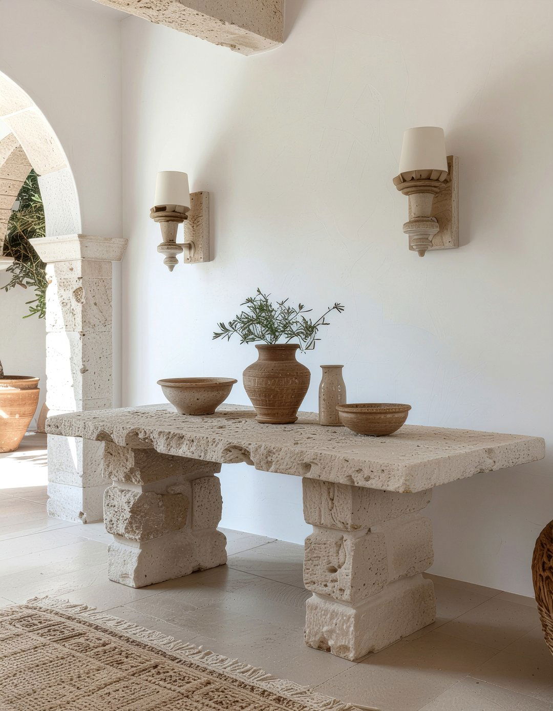 Plaster Wall Sconce - 30 dining room sconce ideas