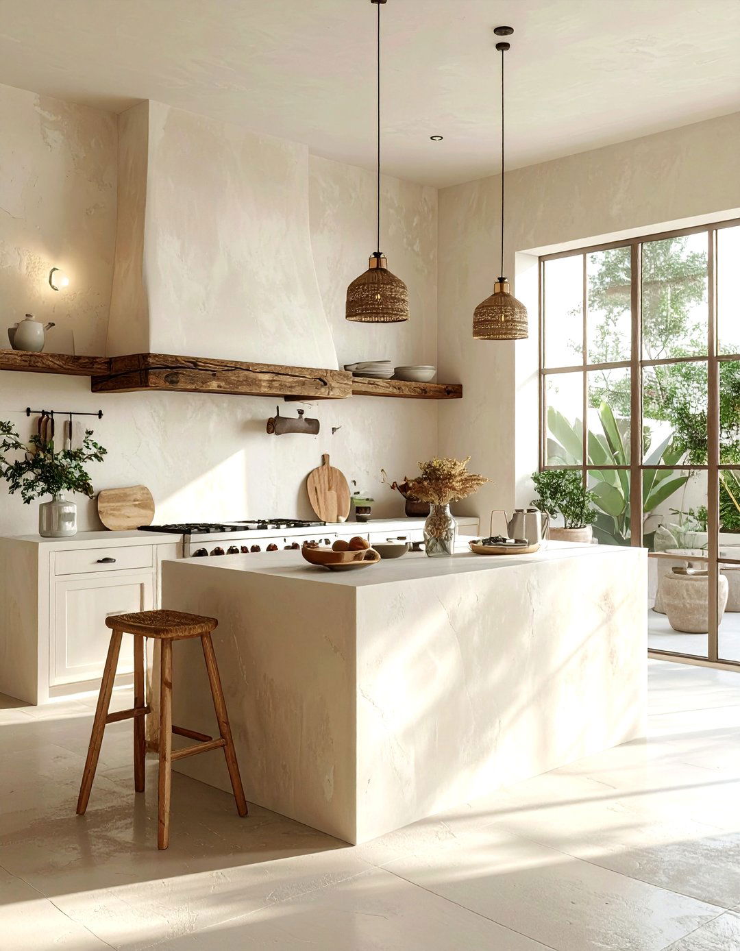 Plaster Walls Finish - 30 Southwestern kitchen ideas