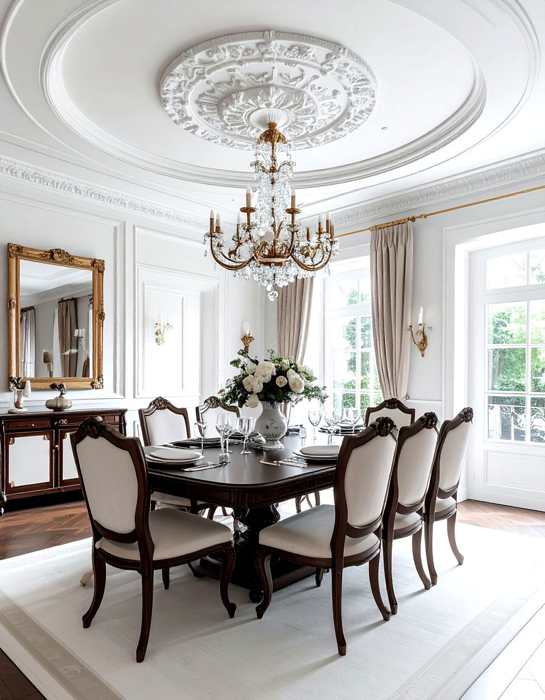 Plaster ceiling rose - 30 Tudor dining room ideas