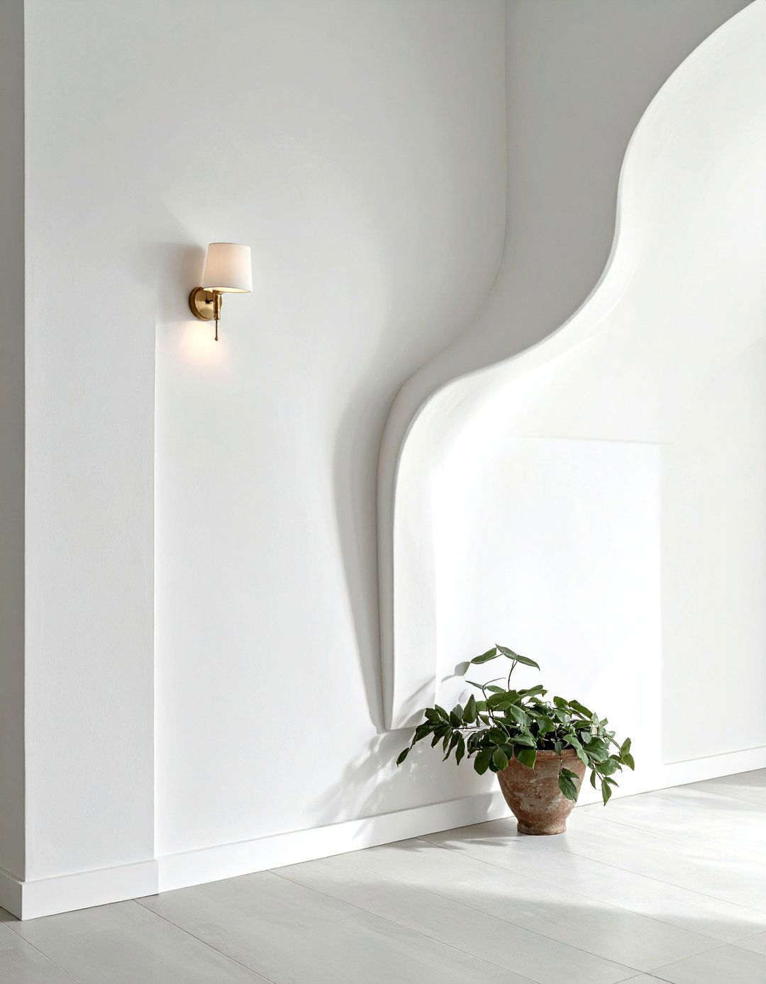 Plaster wall sconce - 30 wall light ideas