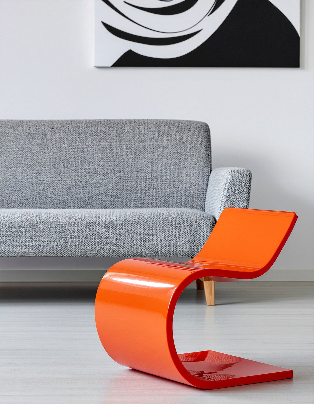 Plastic Panton Chair - 30 living room retro furniture ideas