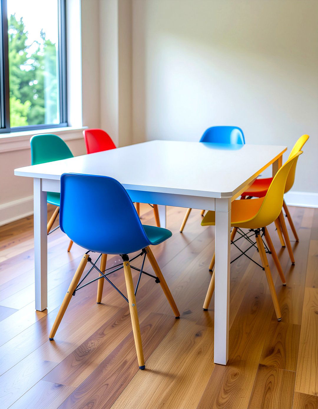 Plastic dining chairs - 30 family-friendly dining room ideas