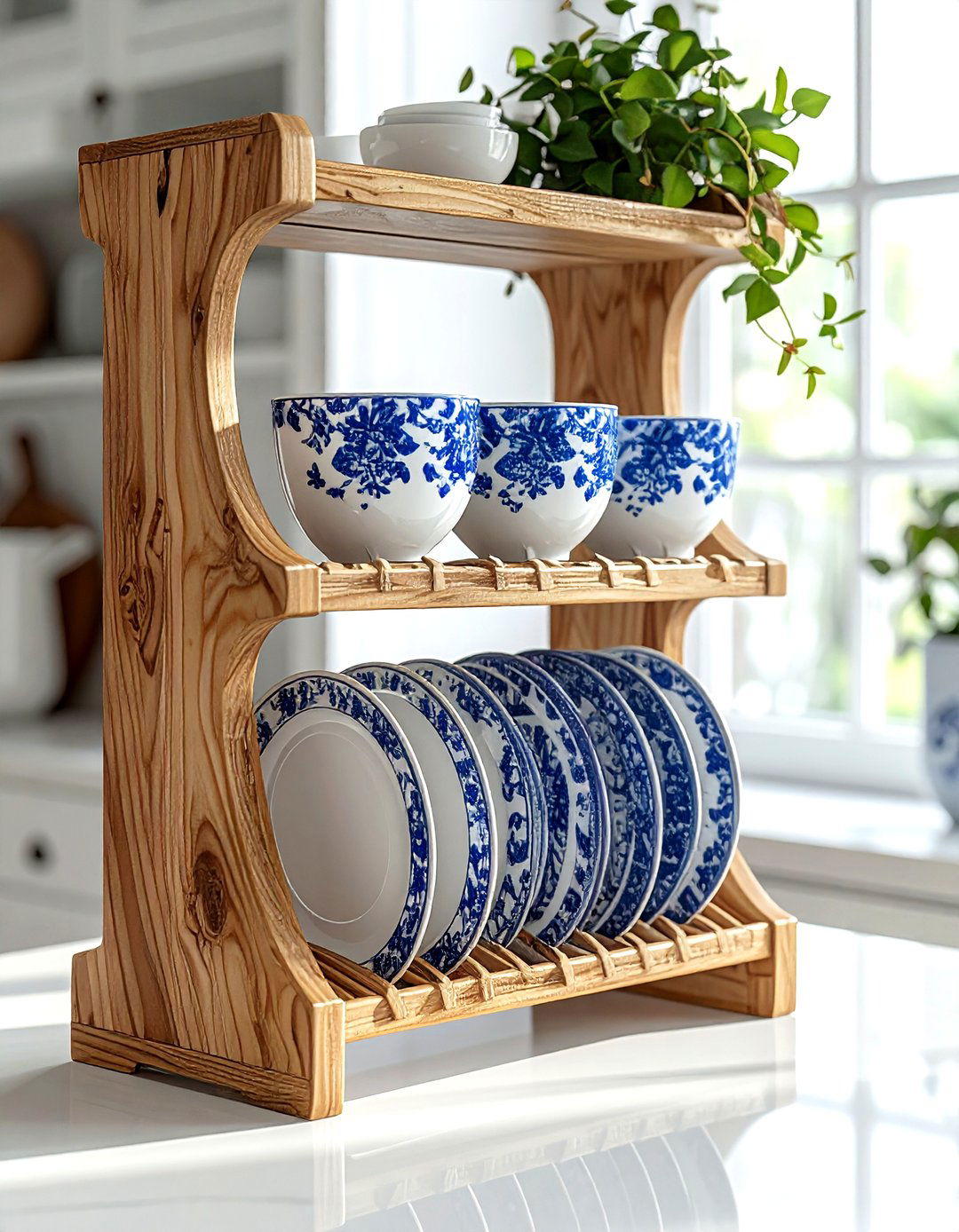 Plate Rack - 30 dining room storage tips