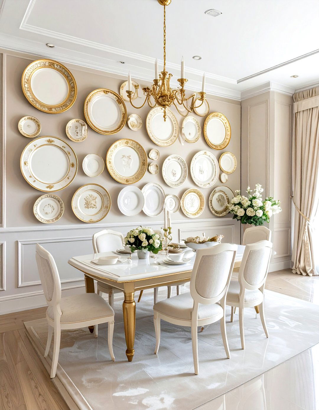 Plate collection in dining room - 30 plate collection display ideas