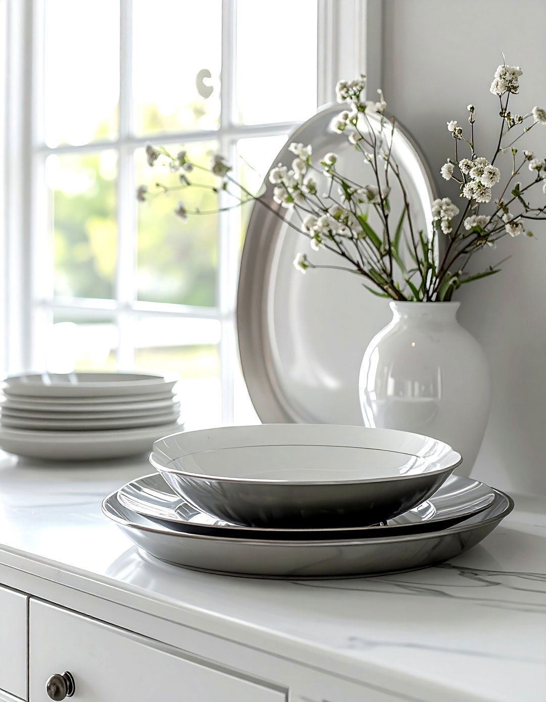 Plate stand on sideboard - 30 plate collection display ideas