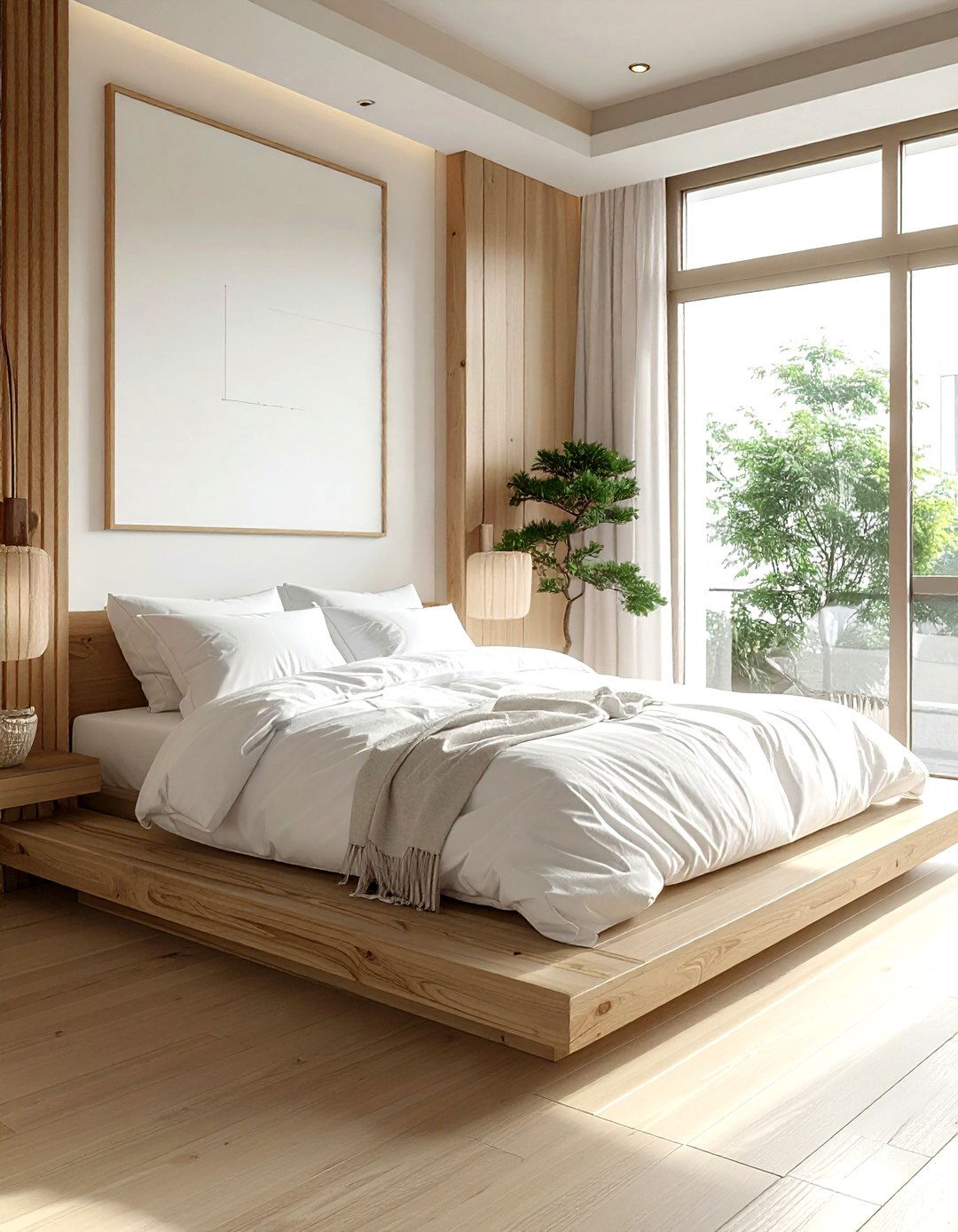 Platform bed frame - 30 Japanese home decor ideas