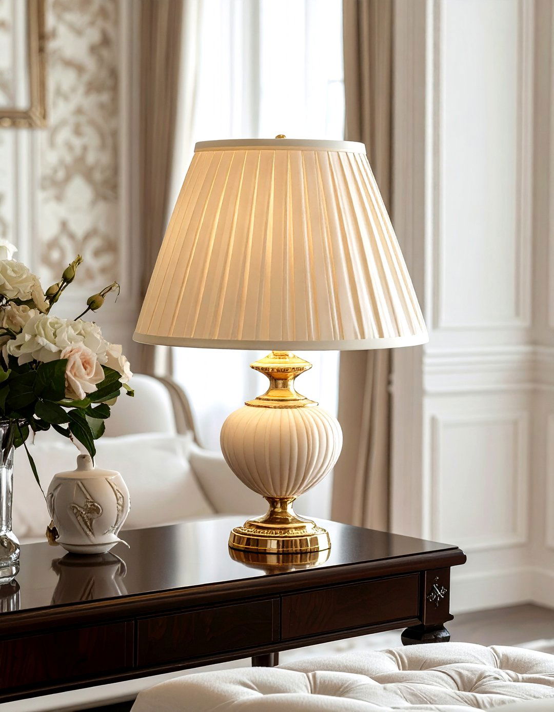 Pleated Shade Lamp - 30 unique lamp ideas