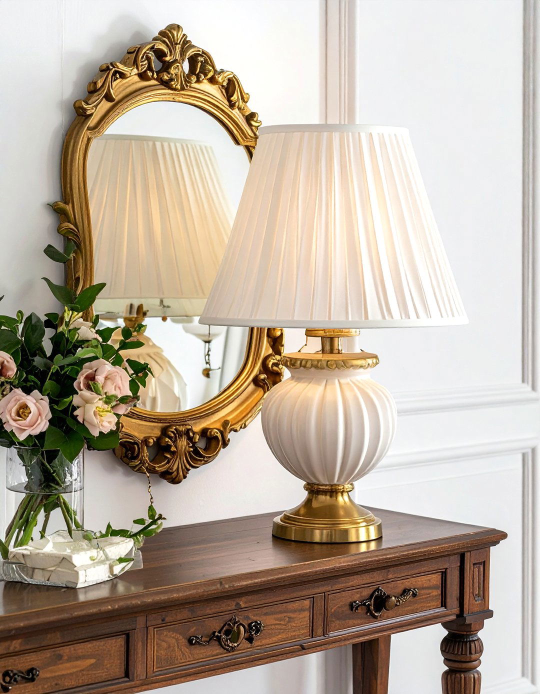 Pleated Shade Lamp - 30 accent lamp ideas